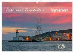Ibiza und Formentera Impressionen (Wandkalender 2025 DIN A2 quer), CALVENDO Monatskalender