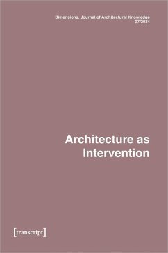 Dimensions. Journal of Architectural Knowledge (eBook, PDF)