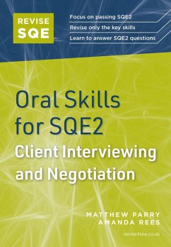 Revise SQE Oral Skills in Client Interviewing and Negotiation (eBook, ePUB) - Rees, Amanda; Parry, Matthew