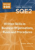 Revise SQE Written Skills in Business Organisations, Rules and Procedures (eBook, ePUB)