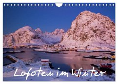 Lofoten im Winter (Wandkalender 2025 DIN A4 quer), CALVENDO Monatskalender