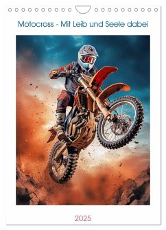 Motocross - Mit Leib und Seele dabei (Wandkalender 2025 DIN A4 hoch), CALVENDO Monatskalender