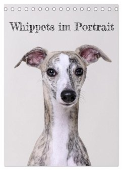Whippets im Portrait (Tischkalender 2025 DIN A5 hoch), CALVENDO Monatskalender