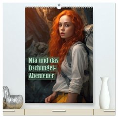 Mia und das Dschungel-Abenteuer (hochwertiger Premium Wandkalender 2025 DIN A2 hoch), Kunstdruck in Hochglanz - Calvendo;Brunner-Klaus, Liselotte