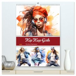 Hip Hop Girls. Rhythmic Expressions (hochwertiger Premium Wandkalender 2025 DIN A2 hoch), Kunstdruck in Hochglanz - Calvendo;Hurley, Rose