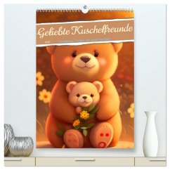 Knuddelige Kuschelfreunde (hochwertiger Premium Wandkalender 2025 DIN A2 hoch), Kunstdruck in Hochglanz