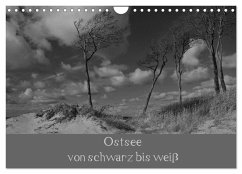 Ostsee - von schwarz bis weiß (Wandkalender 2025 DIN A4 quer), CALVENDO Monatskalender - Calvendo;Becker, Uwe