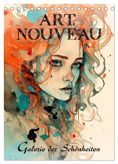 Art Nouveau - Galerie der Schönheiten (Tischkalender 2025 DIN A5 hoch), CALVENDO Monatskalender