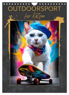 Outdoorsport für Katzen (Wandkalender 2025 DIN A4 hoch), CALVENDO Monatskalender