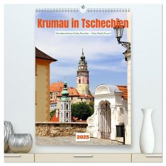 Krumau in Tschechien - Wunderschönes Cesky Krumlov (hochwertiger Premium Wandkalender 2025 DIN A2 hoch), Kunstdruck in Hochglanz - Calvendo;Kruse, Gisela