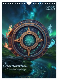 Sternzeichen Nordische Mythology (Wandkalender 2025 DIN A4 hoch), CALVENDO Monatskalender