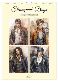 Steampunk Boys. Verwegene Männlichkeit (Wandkalender 2025 DIN A4 hoch), CALVENDO Monatskalender