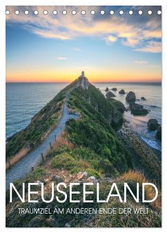 NEUSEELAND - TRAUMZIEL AM ANDEREN ENDE DER WELT (Tischkalender 2025 DIN A5 hoch), CALVENDO Monatskalender
