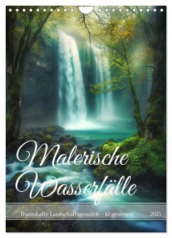 Malerische Wasserfälle (Wandkalender 2025 DIN A4 hoch), CALVENDO Monatskalender