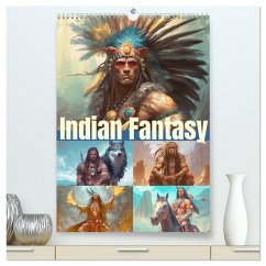 Indian Fantasy (hochwertiger Premium Wandkalender 2025 DIN A2 hoch), Kunstdruck in Hochglanz