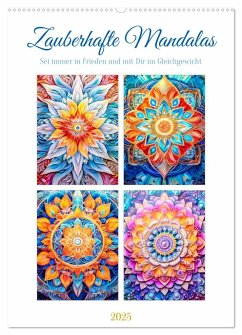 Zauberhafte Mandalas (Wandkalender 2025 DIN A2 hoch), CALVENDO Monatskalender - Calvendo;Gierok-Latniak, Steffen