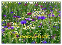 Blumenfreude (Wandkalender 2025 DIN A4 quer), CALVENDO Monatskalender
