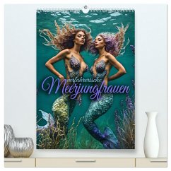 Verführerische Meerjungfrauen (hochwertiger Premium Wandkalender 2025 DIN A2 hoch), Kunstdruck in Hochglanz