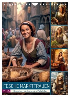 Fesche Marktfrauen (Wandkalender 2025 DIN A4 hoch), CALVENDO Monatskalender