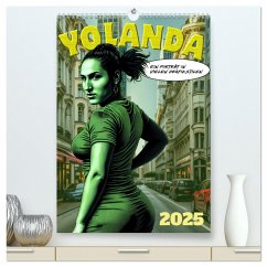 Yolanda, ein Porträt in vielen Grafikstilen (hochwertiger Premium Wandkalender 2025 DIN A2 hoch), Kunstdruck in Hochglanz - Calvendo;Braun, Werner