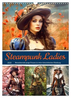 Steampunk Ladies (Wandkalender 2025 DIN A3 hoch), CALVENDO Monatskalender