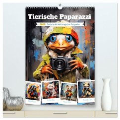 Tierische Paparazzi (hochwertiger Premium Wandkalender 2025 DIN A2 hoch), Kunstdruck in Hochglanz