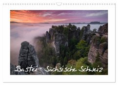 Bastei - Sächsische Schweiz (Wandkalender 2025 DIN A3 quer), CALVENDO Monatskalender