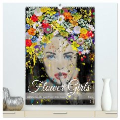 FLOWER GIRLS (hochwertiger Premium Wandkalender 2025 DIN A2 hoch), Kunstdruck in Hochglanz - Calvendo;Langen, Ulrike