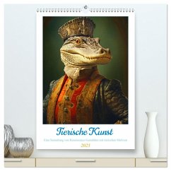 Tierische Kunst - Eine Sammlung von Renaissance-Gemälden mit tierischen Motiven (hochwertiger Premium Wandkalender 2025 DIN A2 hoch), Kunstdruck in Hochglanz