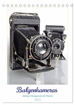 Balgenkameras - Analoge Fotoapparate mit Charme (Tischkalender 2025 DIN A5 hoch), CALVENDO Monatskalender
