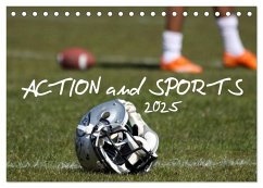 Action and Sports (Tischkalender 2025 DIN A5 quer), CALVENDO Monatskalender