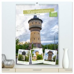 Wassertürme (hochwertiger Premium Wandkalender 2025 DIN A2 hoch), Kunstdruck in Hochglanz