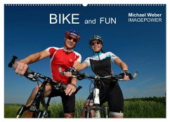 BIKE and FUN (Wandkalender 2025 DIN A2 quer), CALVENDO Monatskalender - Calvendo;Weber, Michael