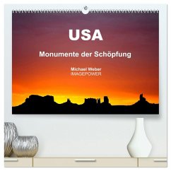 USA - Monumente der Schöpfung (hochwertiger Premium Wandkalender 2025 DIN A2 quer), Kunstdruck in Hochglanz - Calvendo;Weber, Michael