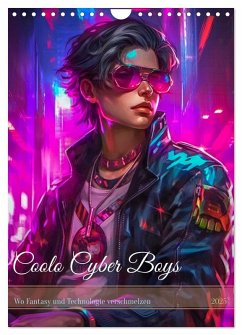 Coole Cyber Boys (Wandkalender 2025 DIN A4 hoch), CALVENDO Monatskalender