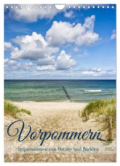 Vorpommern, Impressionen von Ostsee und Bodden (Wandkalender 2025 DIN A4 hoch), CALVENDO Monatskalender - Calvendo;Löwer, Sabine
