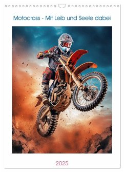 Motocross - Mit Leib und Seele dabei (Wandkalender 2025 DIN A3 hoch), CALVENDO Monatskalender