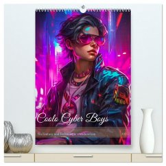 Coole Cyber Boys (hochwertiger Premium Wandkalender 2025 DIN A2 hoch), Kunstdruck in Hochglanz
