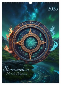 Sternzeichen Nordische Mythology (Wandkalender 2025 DIN A3 hoch), CALVENDO Monatskalender