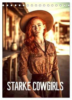 Starke Cowgirls (Tischkalender 2025 DIN A5 hoch), CALVENDO Monatskalender - Calvendo;Alberts, Tim