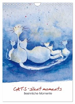 CATS - silent moments, besinnliche Momente (Wandkalender 2025 DIN A4 hoch), CALVENDO Monatskalender