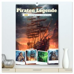 Piraten Legende (hochwertiger Premium Wandkalender 2025 DIN A2 hoch), Kunstdruck in Hochglanz