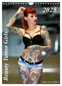 Beauty Tattoo Girls 2025 (Wandkalender 2025 DIN A4 hoch), CALVENDO Monatskalender