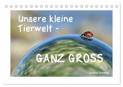 Unsere kleine Tierwelt - GANZ GROSS (Tischkalender 2025 DIN A5 quer), CALVENDO Monatskalender