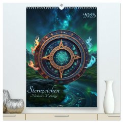 Sternzeichen Nordische Mythology (hochwertiger Premium Wandkalender 2025 DIN A2 hoch), Kunstdruck in Hochglanz - Calvendo;Theurer, Benjamin