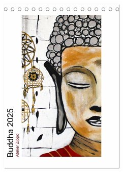 Buddha Relax (Tischkalender 2025 DIN A5 hoch), CALVENDO Monatskalender
