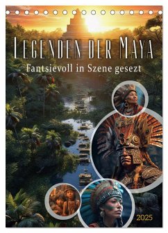 Legenden der Maya (Tischkalender 2025 DIN A5 hoch), CALVENDO Monatskalender - Calvendo;Gierok-Latniak, Steffen