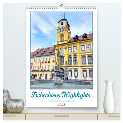 Tschechiens Highlights (hochwertiger Premium Wandkalender 2025 DIN A2 hoch), Kunstdruck in Hochglanz