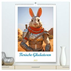 Tierische Gladiatoren (hochwertiger Premium Wandkalender 2025 DIN A2 hoch), Kunstdruck in Hochglanz