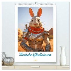 Tierische Gladiatoren (hochwertiger Premium Wandkalender 2025 DIN A2 hoch), Kunstdruck in Hochglanz - Calvendo;Kowalski, Rupert